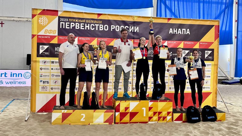 Татарстанские динамовки — серебряные призеры первенства России по пляжному волейболу среди девушек U18