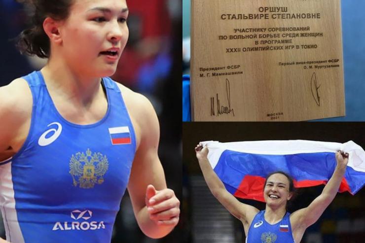 Бурятия. Стальвира Оршуш получила сертификат члена Олимпийской сборной команды  по вольной борьбе