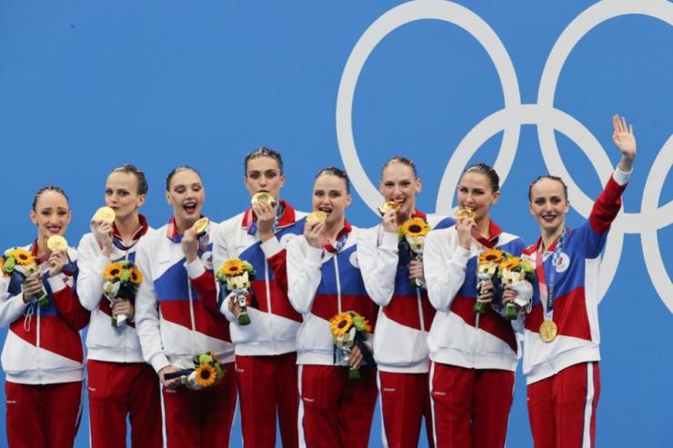Российское золото в командных соревнованиях по синхронному плаванию на Олимпиаде в Токио